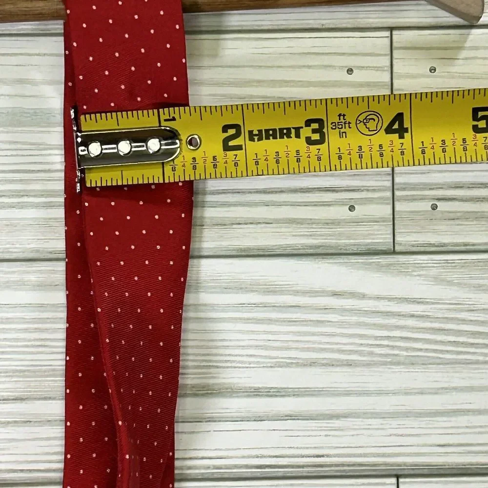 Tommy Hilfiger Blue Christmas Lights Moose Polka‎ Dot Tail Silk Classic Tie 58